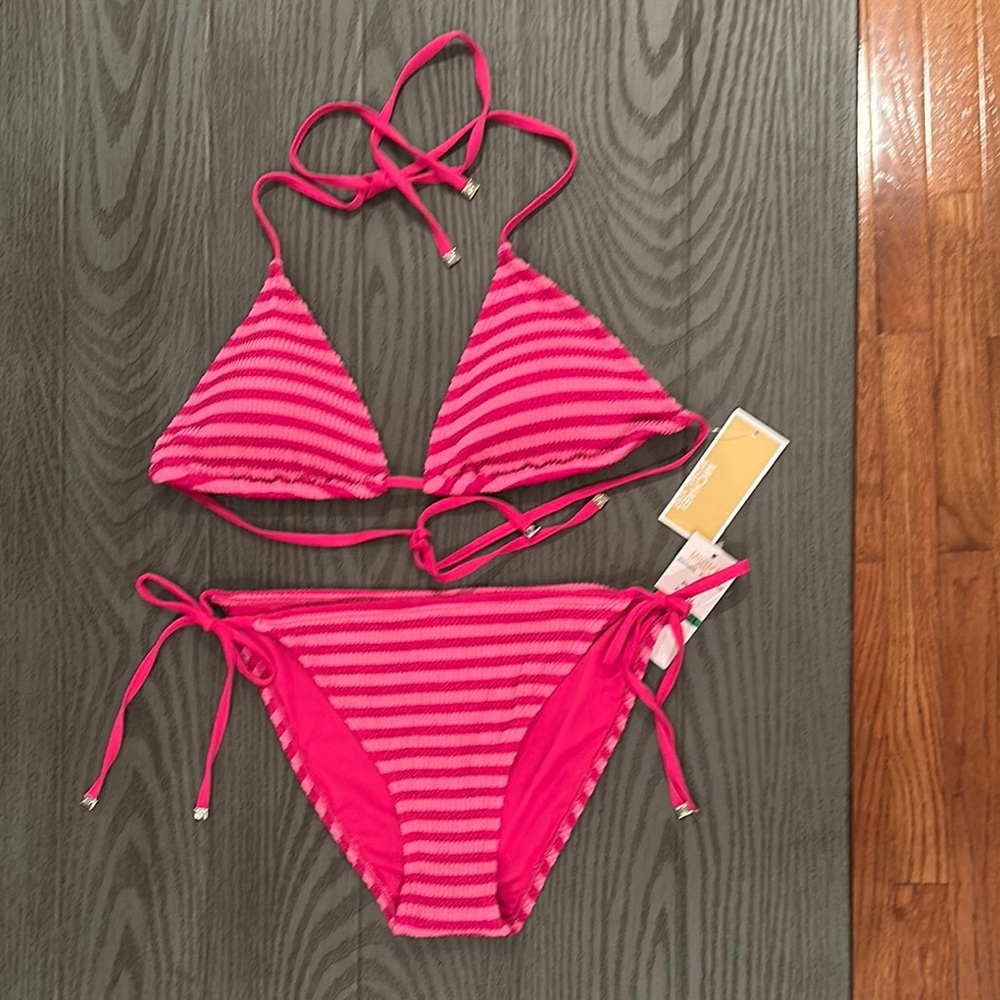 Michael Kors Striped Bikini Set - New 🌴🌴🌴
